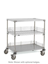 Metro CASE-OL36 Stainless Steel Open Case Cart, 24" x 36" x 39"